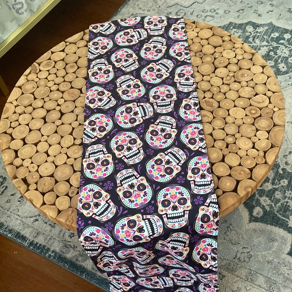 Novelty Retro Skulls Pattern Printing Table‎ Runner